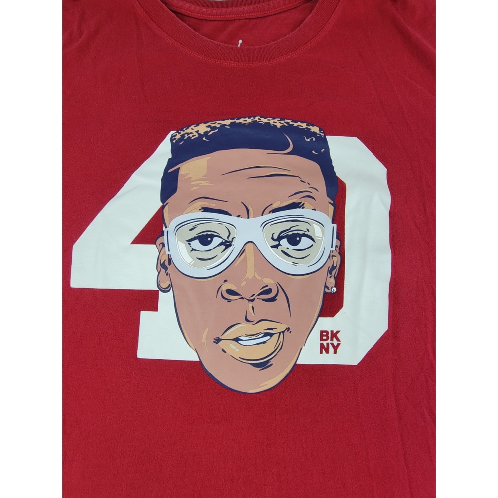 Jordan Brand Spike Lee T-Shirt Mens XL Red 40 Acres BK NY Brooklyn Graphic Tee
